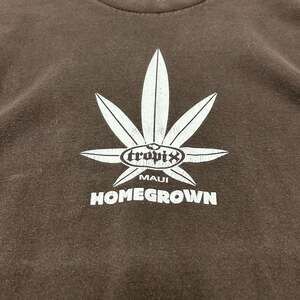 Tropix Surfboards Maui Homegrown Graphic T-Shirt Brown Large